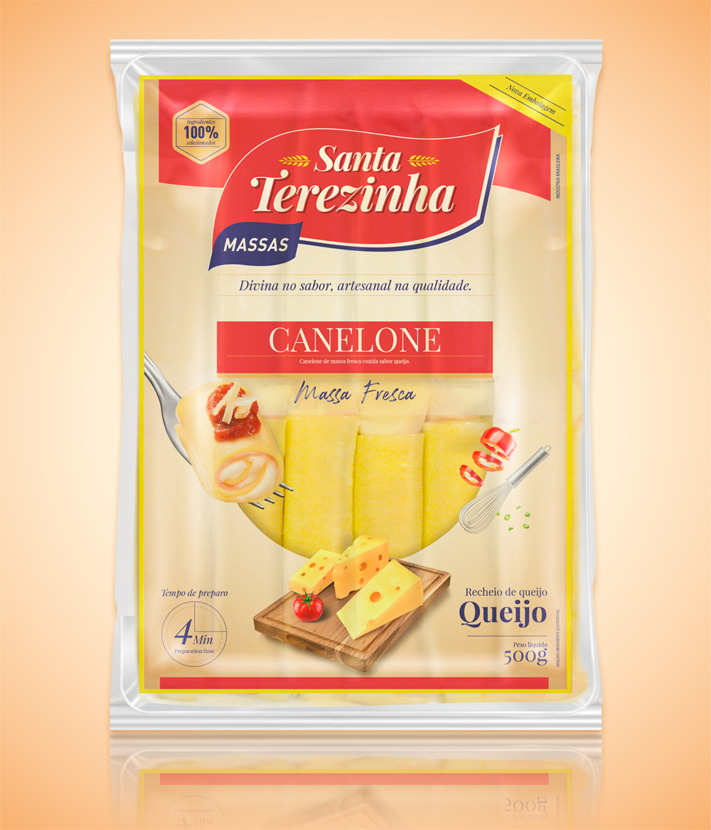 Canelone de Queijo 500g Santa Terezinha