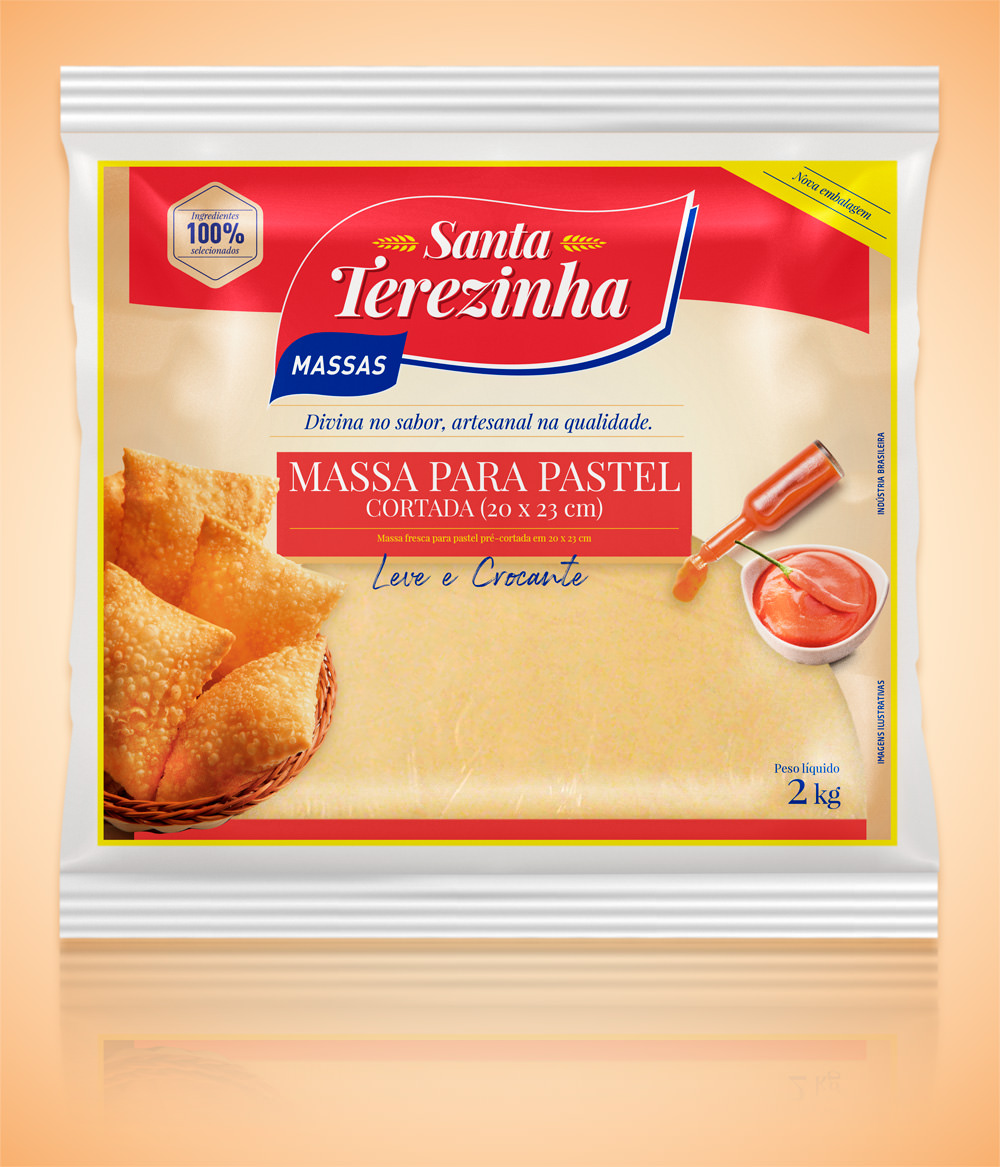 Massa para Pastel Cortada 500g Santa Terezinha Massa para Pastel Cortada 500g Santa Terezinha