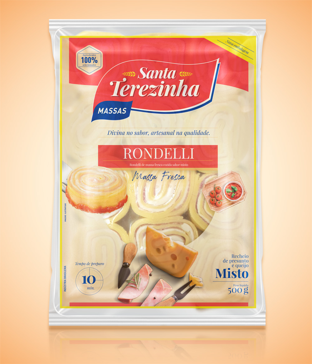 Rondelli de Presunto e Queijo 500g Santa Terezinha