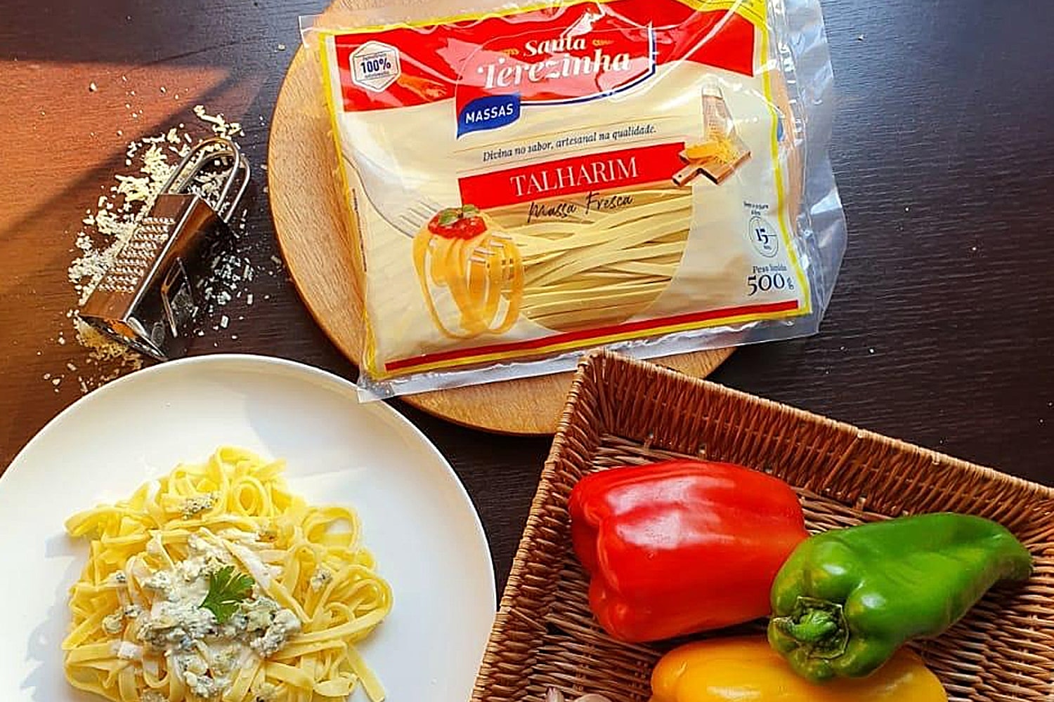 Receita de Talharim Santa Terezinha com molho gorgonzola